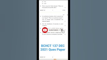 Bchct 137 previous year question paper | Bchct 137 question paper