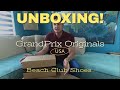 Unboxing a pair of grandprix originals shoes color beach club