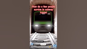 How do a few people survive in subway tunnel #shorts #animation #viralvideo