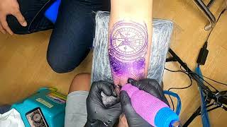 Matang Lion Tattoo - Compass and Quill pen