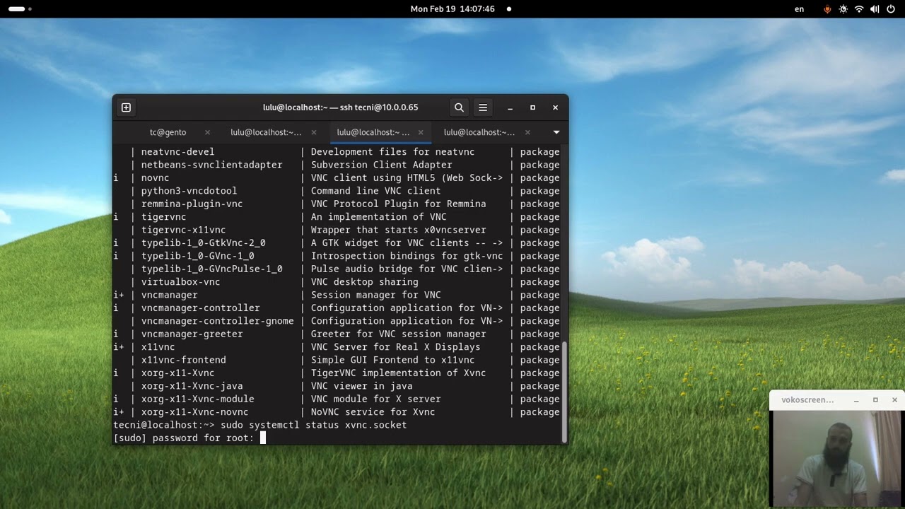 VNC server setup on openSUSE (the config that worked for me)