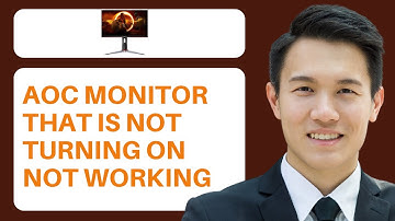 How To Fix AOC Monitor That Is Not Turning On Not Working (Quick Fiex)