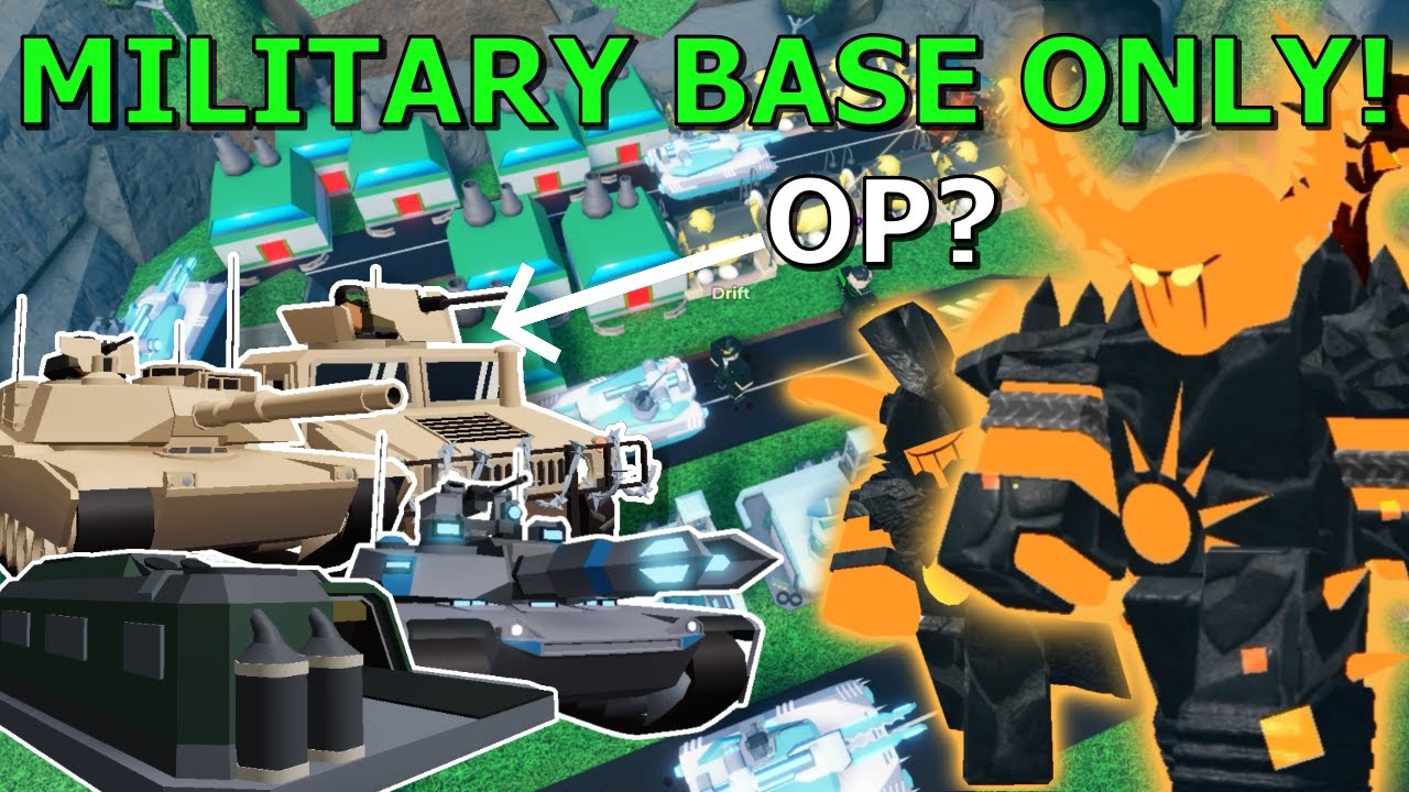 Roblox Tower Defense Simulator Military Base ONLY Military Base Vs MOLTEN! (Most Underrated Tower?) | Tower Defense