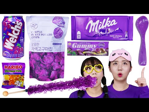 Nourriture Violette Mukbang LABEAT 