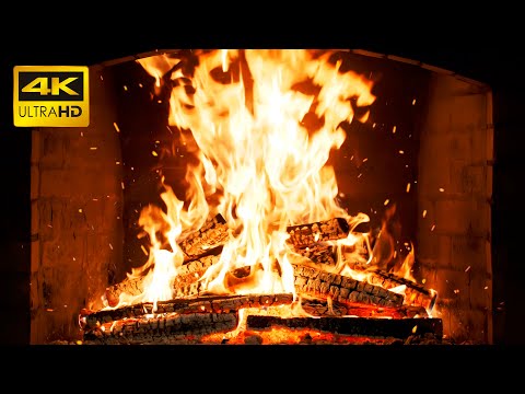 🔥 Cozy Fireplace Retreat (No Music) with Real Wood Fire with Authentic Crackles for Productivity