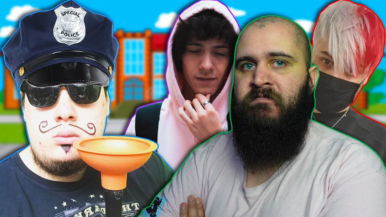 Quattro CATTIVI RAGAZZI a SCUOLA con @Dlarzz @ErenBlaze e @Muuso