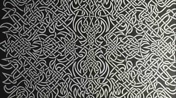 Giant A1 Celtic Knot, with ghost encounter (time lapse - not a tutorial)