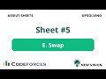 Problem E – swap (Assiut Sheet 5 | C++)