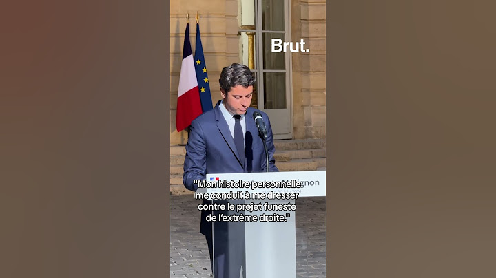 Gabriel Attal après le premier tour des élections législatives.