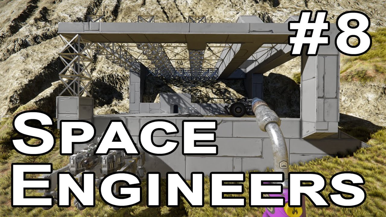 Space Engineers survival [Ep 8] - Making a proper base entrance - YouTube