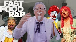 FAST FOOD CHARACTER RAP BATTLE (PARODY) ft. RON McDONALD, BK, WENDY &amp; COL. SANDERS