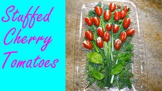 Stuffed Tomatoes - Herbed Cream Cheese Stuffed Cherry Tomato
