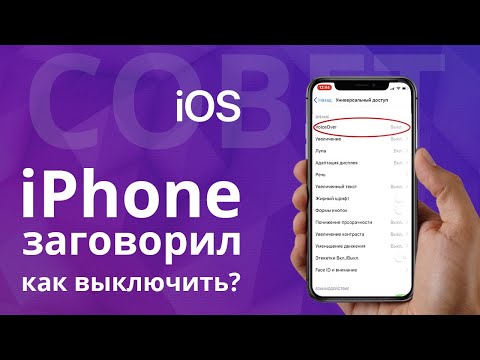 Мой iPhone заговорил, как это выключить? И что такое универсальный доступ?