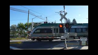 SMART 118 Commuter Train North W Steele Ln. Railroad Crossing, Santa Rosa CA