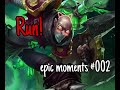 Epic moments in League of legends #002 The Singed run! (ver.1)