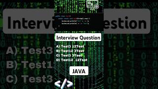 Interview Question Of Java Ask By Amazon