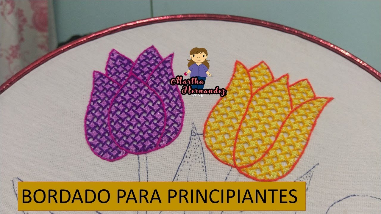 Bordado Paso a Paso Tulipanes Bota