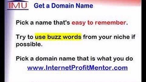 How to Pick and Register a Domain Name part 2
