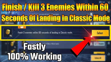 Finish 3 Enemies Within 60 Seconds Of Landing In Classic Mode