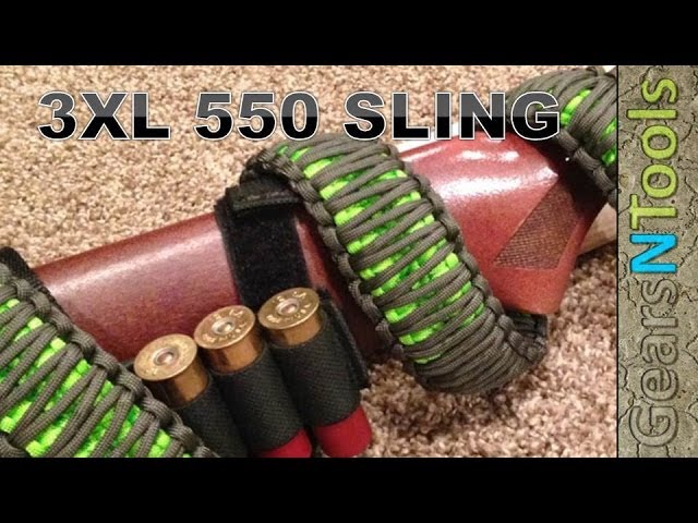 DIY 3XL 550 Triple Cobra Weave Gun Sling Shotgun / Rifle How to