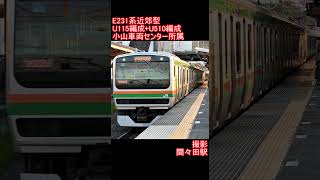 【JR東日本】E231系近郊型U115編成+U510編成　間々田駅到着