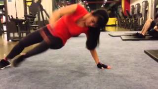 Spider-man kick through push ups