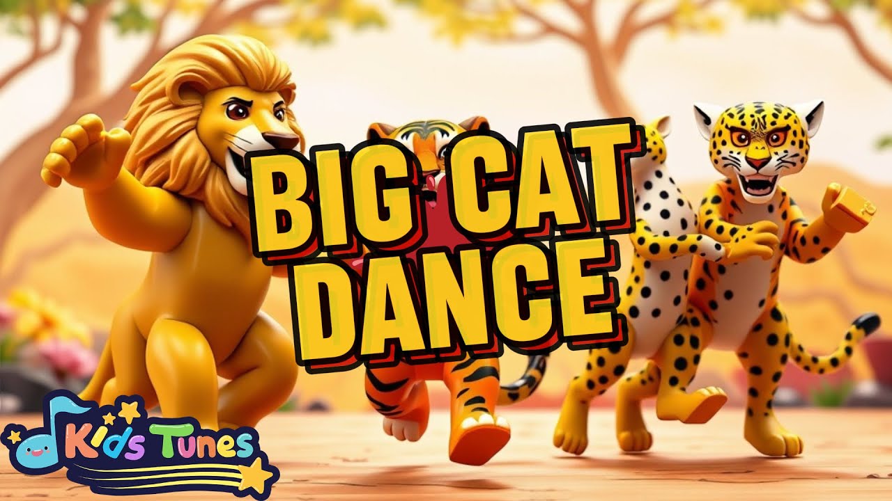 🦁 Safari Cats Dance Party | Kids Songs 🐆 - YouTube