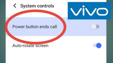 Vivo Power Button End Call | Power Button End Call