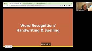 Dr. Dale Webster and Dr. Carrie Thomas Beck: The What of Structured Literacy