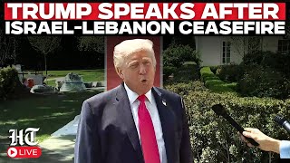 LIVE: Trump Addresses Reporters Before Leaving for Nevada | Israel Lebanon Ceasefire | Iran News