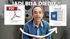 3 Cara Mudah Merubah Dokumen PDF ke Word (tanpa aplikasi & menggunakan aplikasi) - Durasi: 17.16. 
