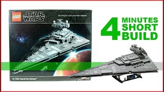Lego Imperial Star Destroyer 75252 Short Build Star Wars - 4 Minutes Fast Build - For Collecrors