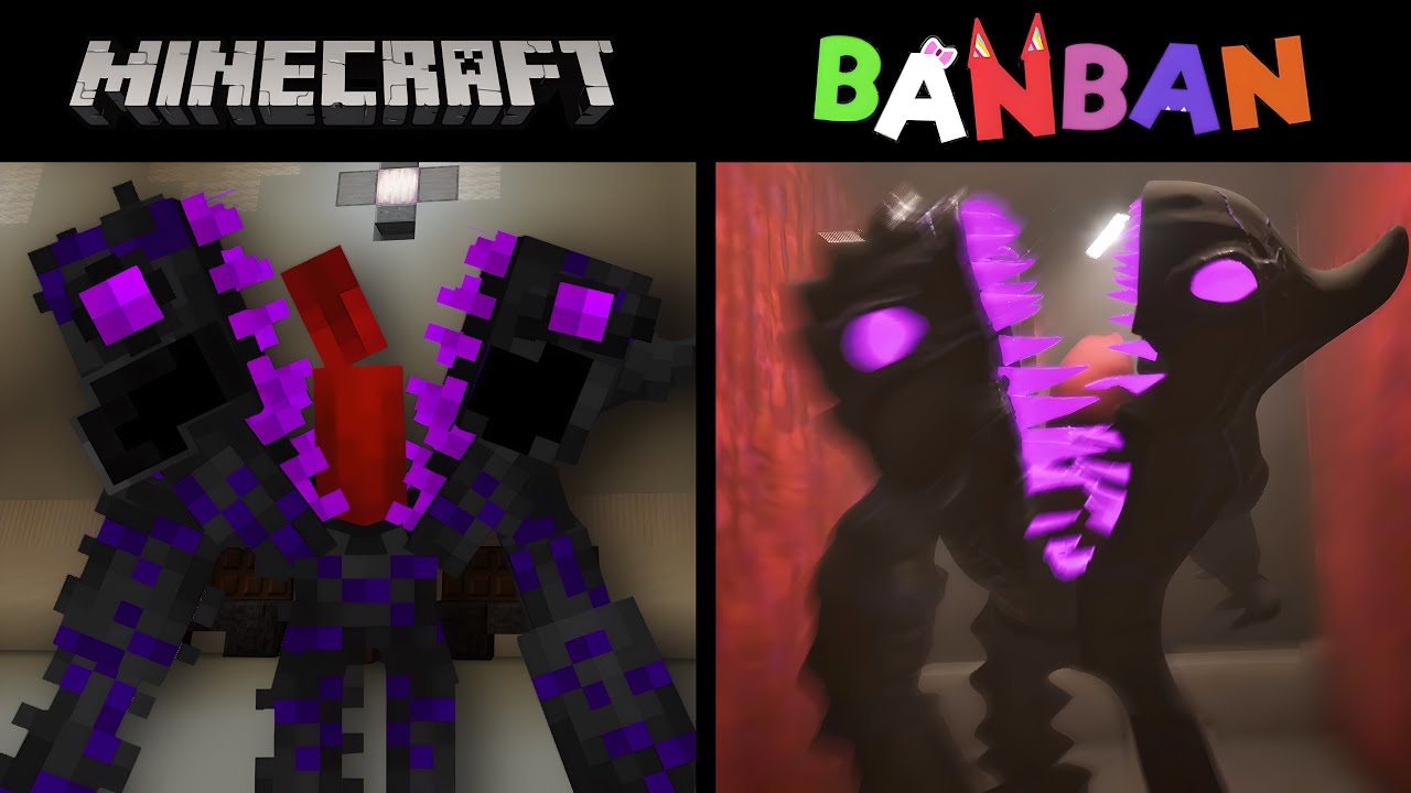 Naughtified Bittergiggle in Garten of Banban 7 Vs Minecraft - YouTube