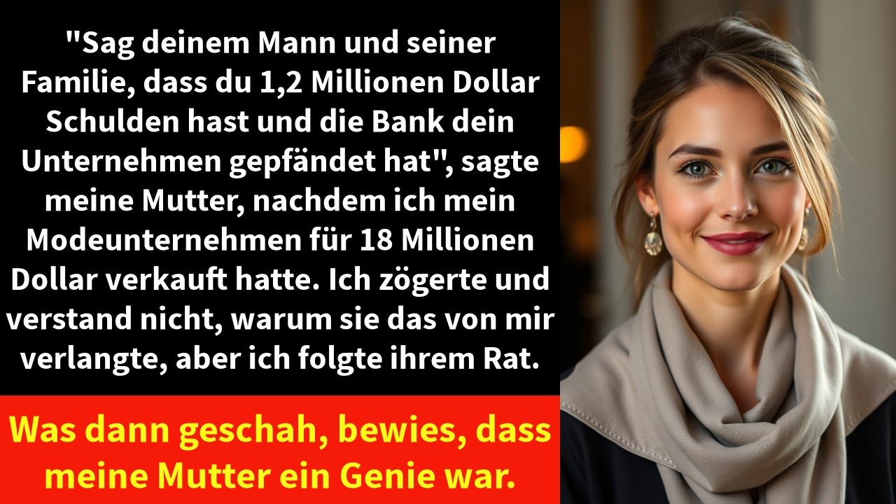 Firma für 18 Mio. verkauft: Mama ließ mich 1,2 Mio. Schulden vortäuschen – ihr Plan schockte mich