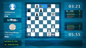 Chess Game Analysis: The1eyedking - Athibintea, 1-0 (By ChessFriends.com)