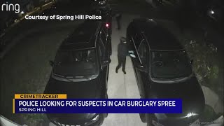 Spring Hill police warn residents of string of vehicle break-ins