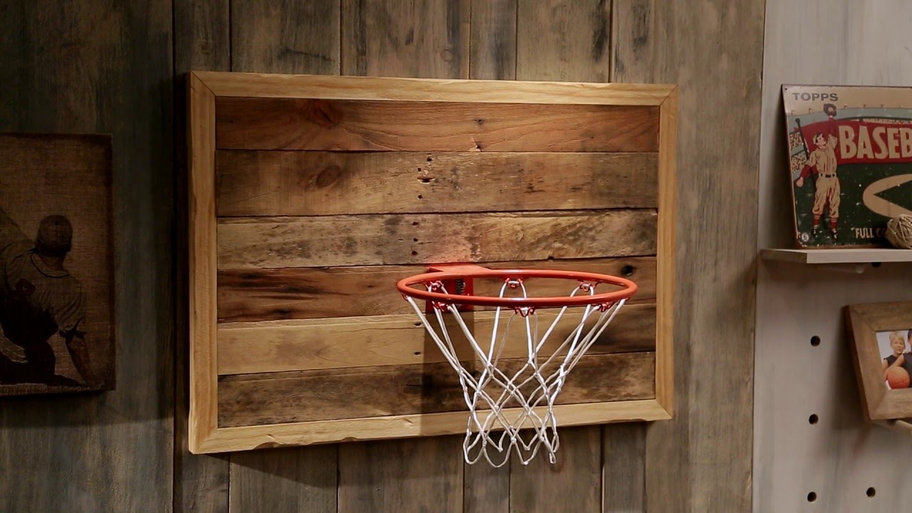 Barnwood Basketball Backboard