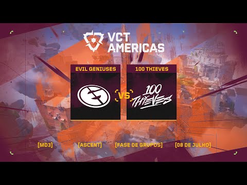Evil Geniuses x 100 Thieves (Mapa 3: Ascent) | VCT Americas