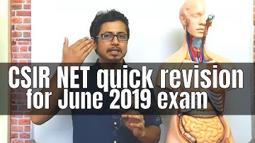 CSIR NET quick revision for CSIR NET June 2019 exam