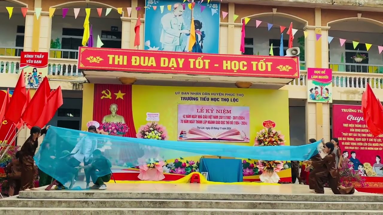 Hoạt cảnh nhà giáo nhân dân - kỷ niệm 42 năm ngày nhà giáo Việt Nam 20/11 - Trường tiểu học Thọ Lộc