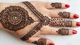 Desain Mehndi tangan belakang 2026 Desain Mehndi ka 2026 Desain mehndi ka sederhana Desain mehndi... screenshot 5