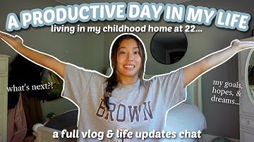 MOVING BACK HOME POST GRAD...?!  (a classic Day in the Life Vlog & chat with life updates & goals)