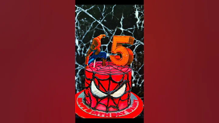 Spider Man Cake | Spiderman cake tutorial #shortsfeed #cakedesign #viralcakedesign