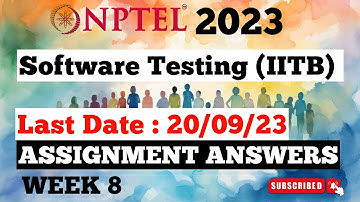 NPTEL Week 8 Software Testing IITB Assignment Answers | Jul-Dec 2023