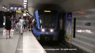 SL Tunnelbana Tåg / Metro Trains At T-Centralen Station, Part II, Stockholm Sweden SL Tunnelbana Tåg / Metro Trains At T-Centralen Station, Part II, Stockholm Sweden