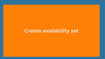 Azure Availability Sets