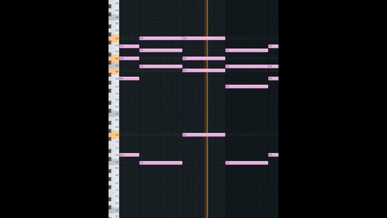MIDI keys melody FL studio #shorts  #flstudio  #midi  #music  #melody #chords