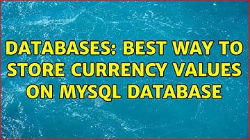 Databases: Best way to store currency values on MySql database