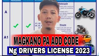 MAGKANO PADAGDAG NG CODE SA LTO NGAYONG 2023?