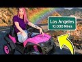 I Tried to Drive ACROSS COUNTRY in a TOY CAR Challenge!! Ft. MeganPlays